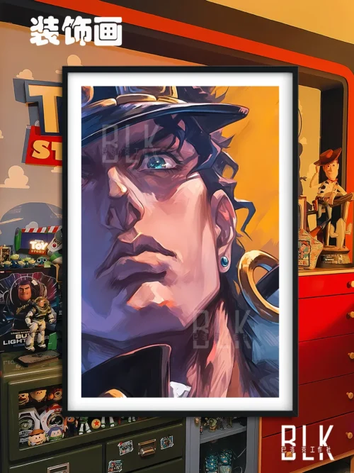 Jotaro Kujo Decorative Painting - JoJo's Bizarre Adventure - BLK Studio