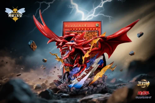 Card Series Slifer the Sky Dragon - Duel Monsters/ Yu-Gi-Oh! Resin Statue - WASP Studios