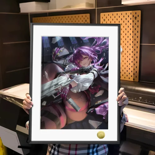 A3 & 4K Size Stellaron Hunter Kafka Decorative Painting - Honkai: Star Rail Decoration Painting - HuangGua Studio