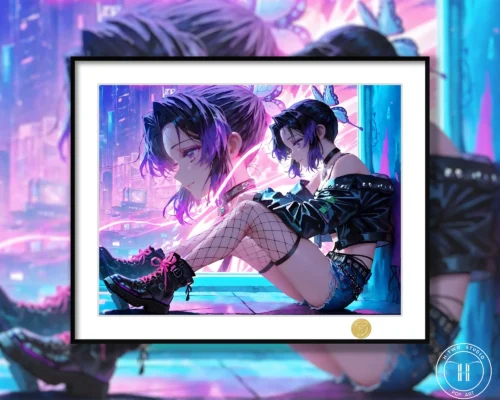 Cyber Ver. Shinobu Kocho Decorative Painting - H-TWO Studio