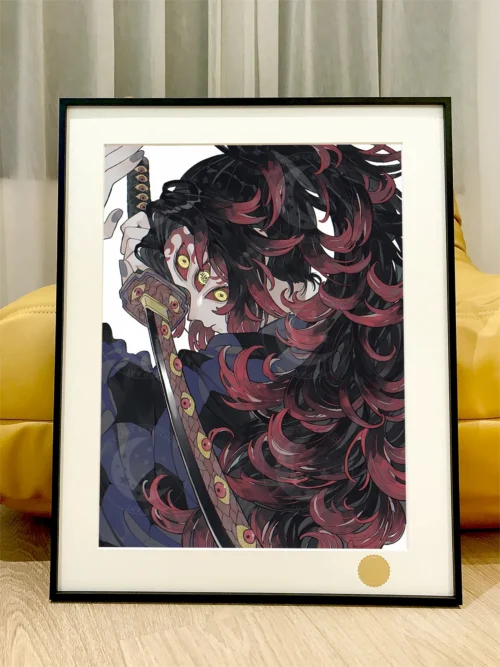 Kokushibo Decorative Painting - Demon Slayer: Kimetsu No Yaiba - Xingkong Studio