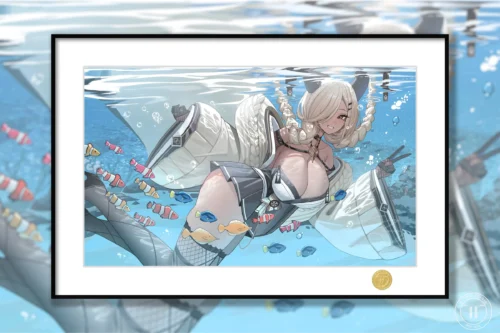 IJN Owari under Sea Decorative Painting - Azur Lane - H-TWO Studio