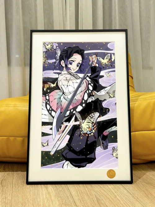 Smiling Shinobu Kocho Decorative Painting - Demon Slayer: Kimetsu No Yaiba - Xingkong Studio