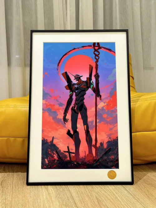Evangelion Unit-01 at Sunset Decorative Painting - (EVA) Neon Genesis EVAngelion - Xingkong Studio