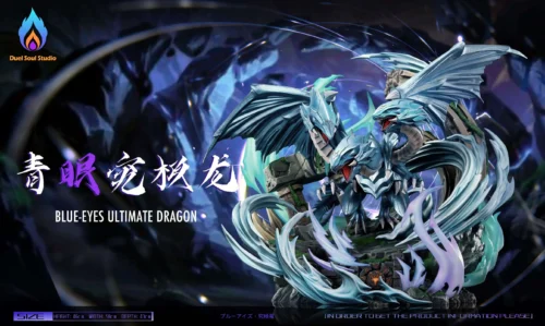 Monsters Summon Series Summoning Blue-Eyes Ultimate Dragon - Duel Monsters/ Yu-Gi-Oh! Resin Statue - Duel Soul Studio