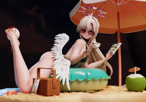 1/6 Scale Swimsuit Ver. Kirifuji Nagisa - Blue Archive Resin Statue - MIYIN Studios