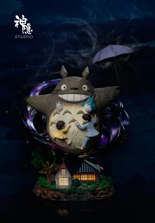Silhouette Moment Series Totoro's Nighttime Adventure with LED - My Neighbor Totoro Resin Statue - ShenYin Studio