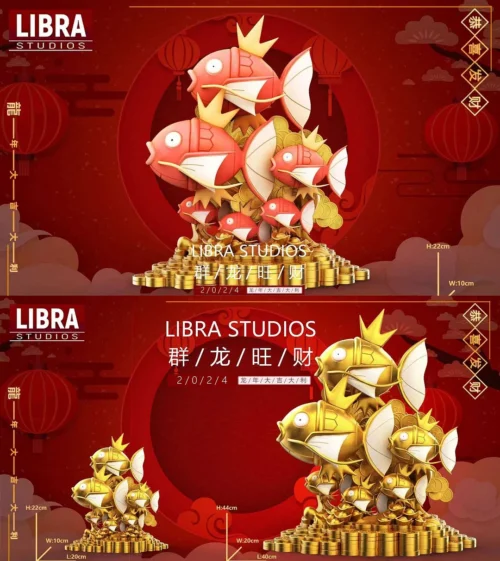 1/10 & 1/5 Scale Lucky Magikarp - Pokemon Resin Statue - LIBRA Studios
