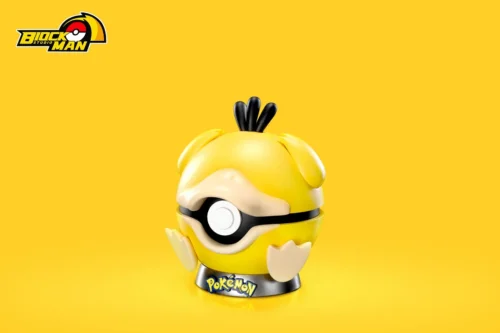 Original Colour Psyduck Poke Ball - Pokemon Resin Statue - Block Man Studio