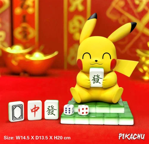 Small & 1/1 Scale Mahjong God Pikachu - Pokemon Resin Statue - EGGS Studios