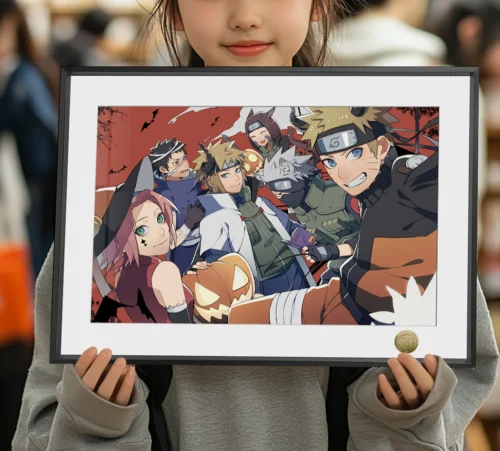 A3 & 4K Size Konohagakure Halloween Party Decorative Painting - Naruto Decoration Painting - HuangGua Studio