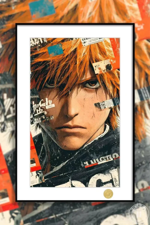 Poster Style Ichigo Kurosaki Decorative Painting - Bleach - H-TWO Studio