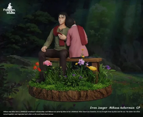 Eren Yeager & Mikasa Ackerman - Attack On Titan Resin Statue - Freedom Studio