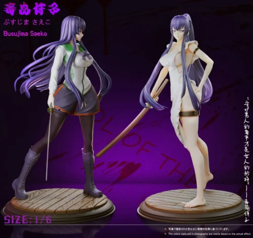 1/6 Scale Saeko Busujima - Highschool of the Dead Statue - Green Tea Studio