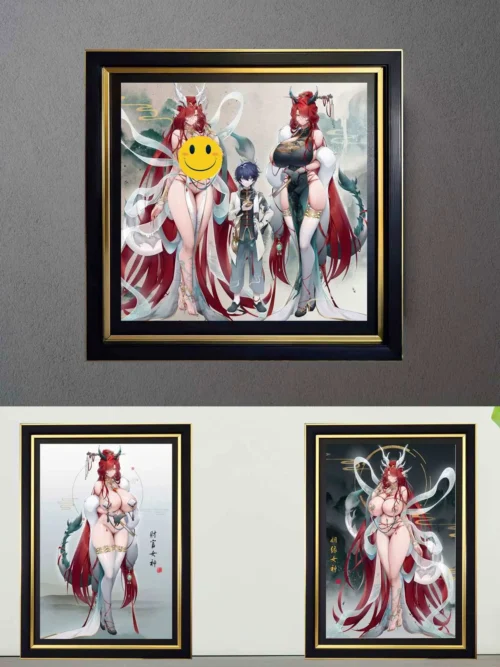 3D Decorative Paint of Dragon Year Goddess - Original Design Decorative Painting - ManJieZou Studio