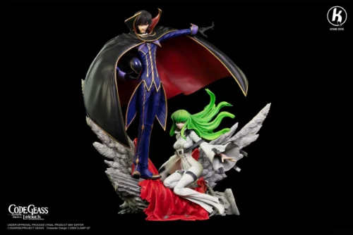 1/6 Scale Lelouch vi Britannia & C.C. - Code Geass Official Statue - Kitsune Statue