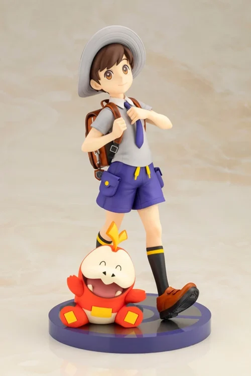 1/8 Scale PV143 Artfx J Series Florian & Fuecoco - Pokemon Official Statue - Kotobukiya