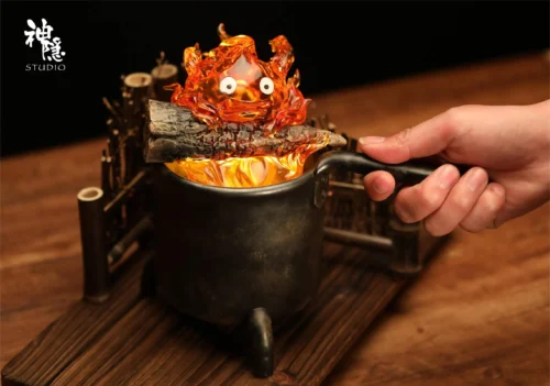 Meet Series Fire in Heart Calcifer with LED - Howl's Moving Castle Resin Statue - ShenYin Studio
