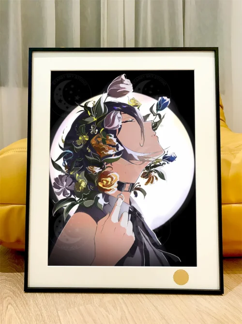 Under Moon Reze Decorative Painting - Chainsaw Man - Xingkong Studio