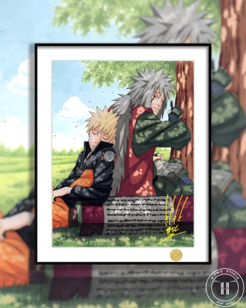 Naruto Uzumaki & Jiraiya Decorative Painting - Naruto - H-TWO Studio
