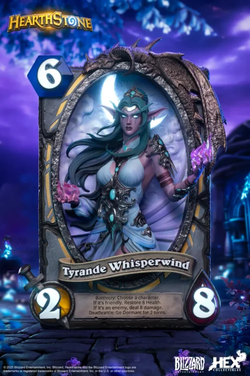 Tyrande Whisperwind with LED - Hearthstone Official Statue - Blizzard Entertainment