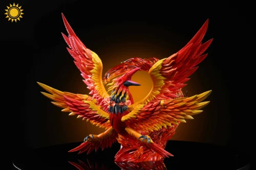 Small & Big Scale Zhuqiaomon with LED - Digimon Resin Statue - TaiYangMoWan Studio