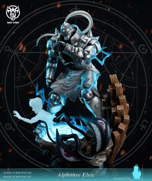 1/6 & 1/4 Scale Alphonse Elric with LED - Fullmetal Alchemist: Brotherhood Resin Statue - Mask Studio