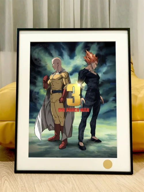 Season 3 Saitama & Garou Decorative Painting - One-Punch Man - Xingkong Studio