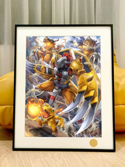 Evolution of Greymon Set Decorative Painting - Digimon - Xingkong Studio
