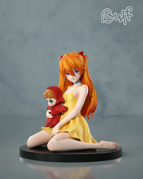 1/6 Scale Sitting Glove Puppet Asuka Langley Soryu - (EVA) Neon Genesis EVAngelion Resin Statue - BUFF Studio