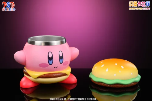 Cheers Series Burger Kirby Cup - Kirby Resin Statue - PSD Studios