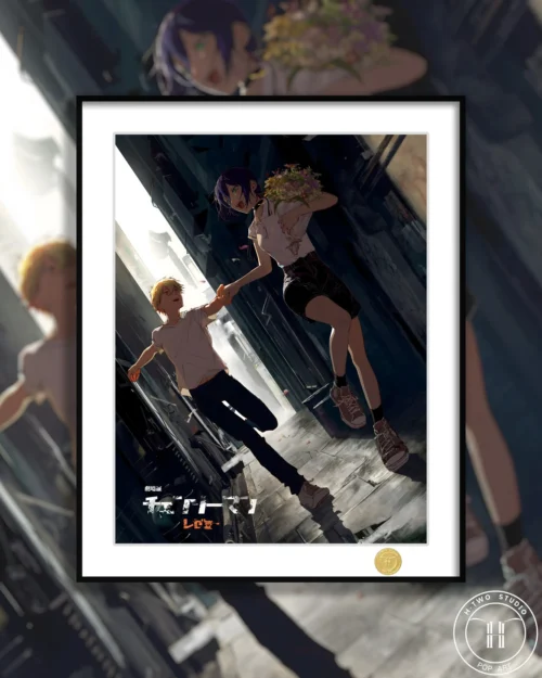 Reze & Denji Decorative Painting - Chainsaw Man - H-TWO Studio