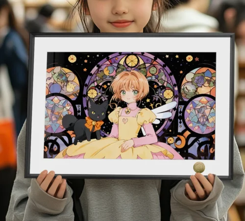 A3 & 4K Size Halloween Ver. Sakura Kinomoto Decorative Painting - Cardcaptor Sakura (CCS) Decoration Painting - HuangGua Studio