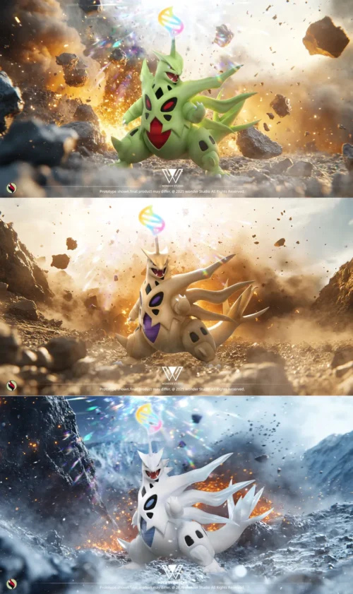1/20 Scale World Zukan Mega Tyranitar - Pokemon Statue - Wonder Studio
