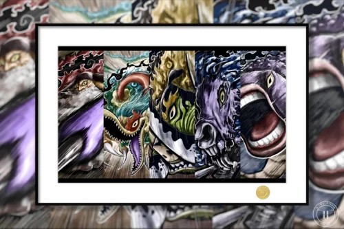 Awakened Five Elders Decorative Painting - ONE PIECE - H-TWO Studio