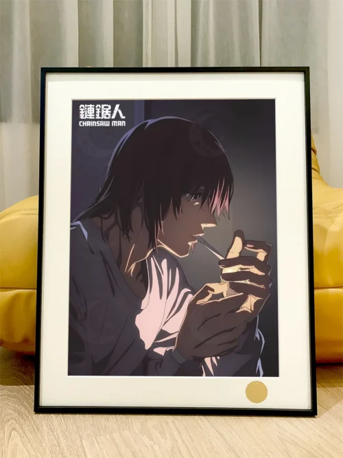Lighting Cigarette Aki Hayakawa Decorative Painting - Chainsaw Man - Xingkong Studio