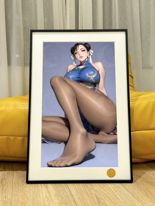 Silk Stocking Ver. Chun-Li Decorative Painting - Street Fighter - Xingkong Studio