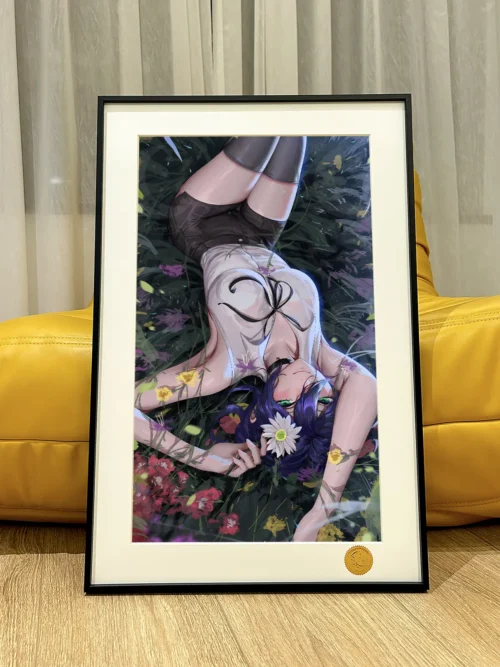 Reze on the Flowers Decorative Painting - Chainsaw Man - Xingkong Studio