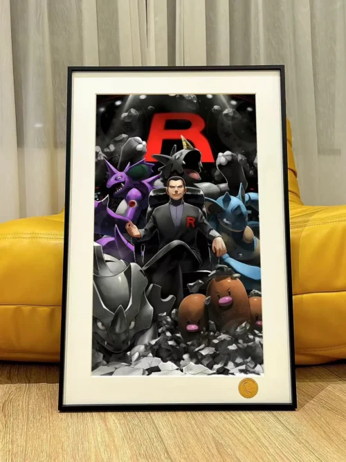 Head of Team Rocket Giovanni Decorative Painting - Pokemon - Xingkong Studio