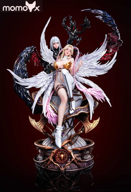 1/4 Scale Angewomon & LadyDevimon - Digimon Resin Statue - MOMOX Studio