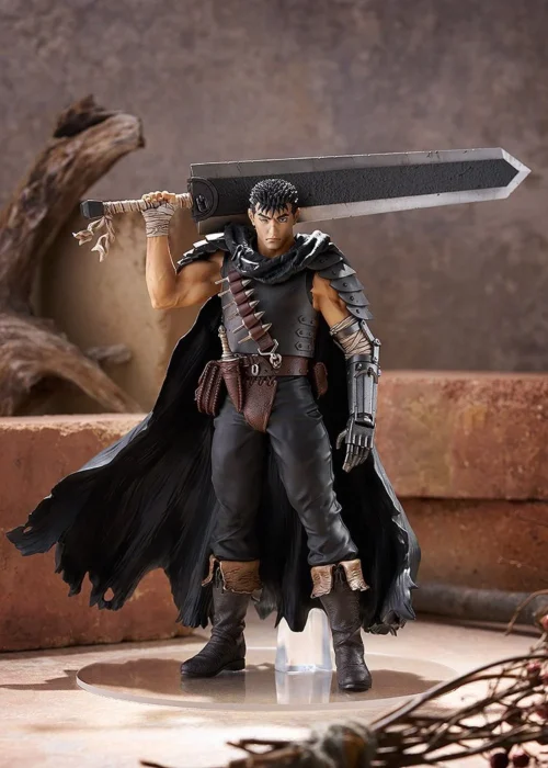 L Size POP UP PARADE Series Black Swordsman Guts - Berserk Official Statue - Max Factory