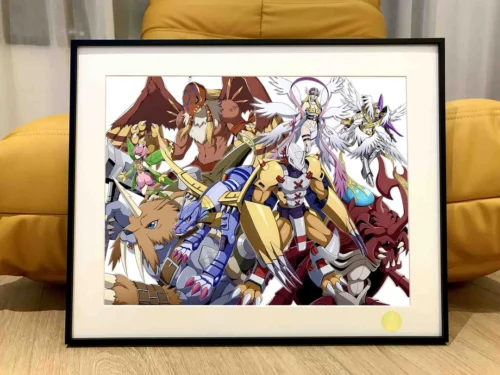 Holy Angemon & Angewomon & WarGreymon & Metal Garurumon Decorative Painting - Digimon - Xingkong Studio