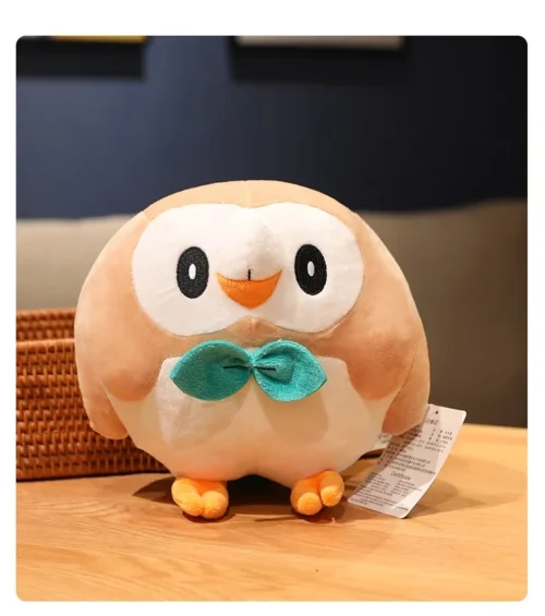 Licensed Rowlet Super Soft Short Plush Doll - Free Shipping - Pokemon