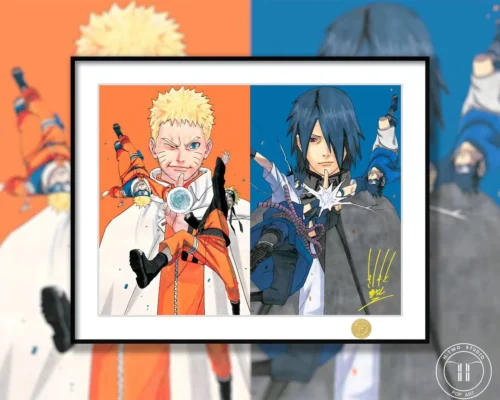 Naruto Uzumaki & Sasuke Uchiha Decorative Painting - Naruto - H-TWO Studio