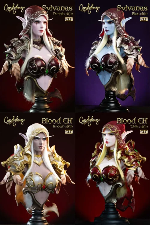 1/3 Scale Lady Sylvanas Windrunner Bust Statue - World of Warcraft Resin Statue - CandyHouse Studio - Image 1