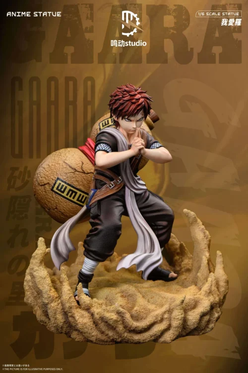 1/6 Scale Chunin Exams Arc Gaara - Naruto Resin Statue - MingDong Studio