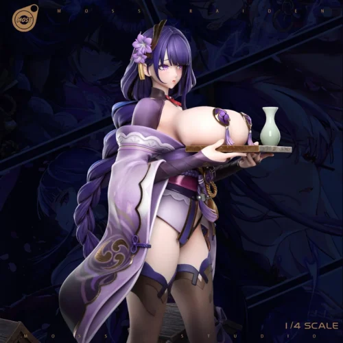 1/4 Scale Wine Steward Raiden Shogun - Genshin Impact Resin Statue - MOSS Studio - Image 2