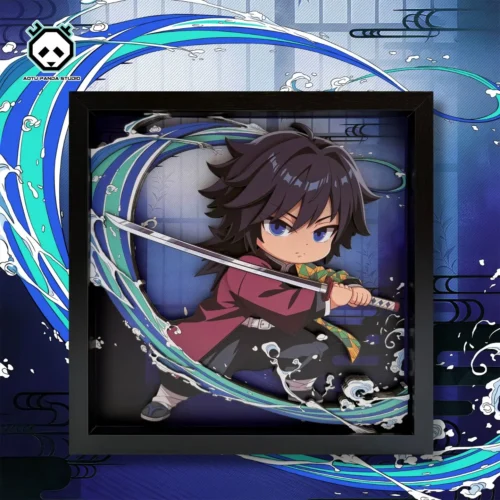 3D Decorative Paint of Giyu Tomioka - Demon Slayer: Kimetsu No Yaiba Decorative Painting - AoTu Panda Studio - Image 2