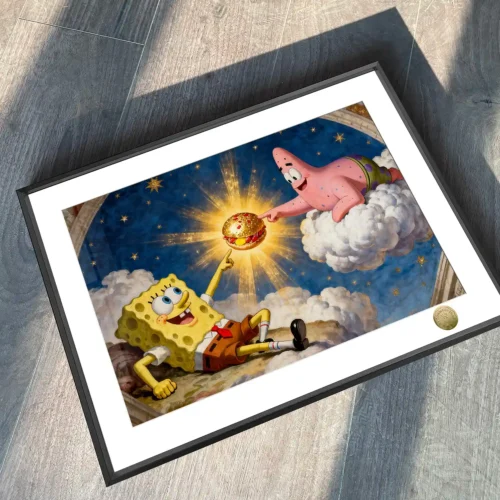 A3 & 4K Size Producing Krabby Patty Decorative Painting - SpongeBob SquarePants Decoration Painting - HuangGua Studio - Image 2