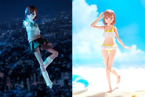 Plastic Model Series Movable Mikoto Mikasa - A Certain Scientific Railgun T Official Statue - KADOKAWA Corporation